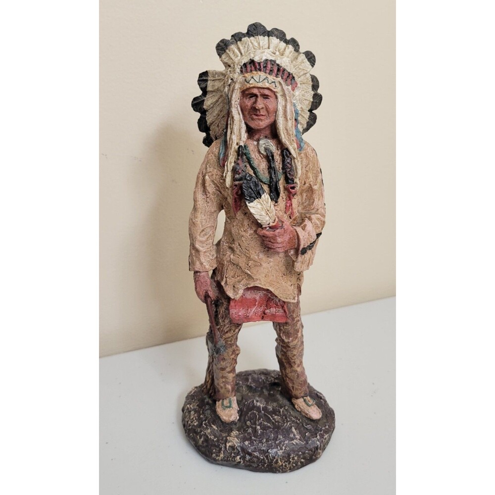 Sioux Chief Collectible Sculpture 11" Tall